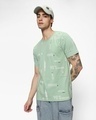 Shop Men's Green Grpahic Printed T-shirt-Front