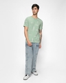 Shop Men's Green Grpahic Printed T-shirt-Full