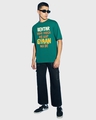 Shop Men's Green Gyaan Typography Oversized T-shirt-Design