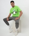 Shop Men's Green Gymedari Graphic Printed Oversized Fit T-shirt-Design