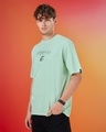 Shop Men's Green Hidden Leaf Naruto Graphic Printed Oversized T-shirt-Full