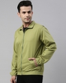 Shop Men's Green High Neck Slim Fit Jacket-Full
