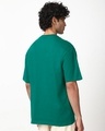 Shop Men's Green Humans Aren't Real Graphic Printed Oversized T-shirt-Full