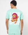 Shop Men's Green I Need Some Space Teddy Graphic Printed T-shirt-Design