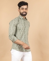 Shop Men's Green Jaipuri Printed Shirt-Design