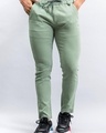 Shop Men's Green Joggers-Front