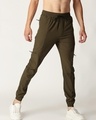 Shop Men's Green Joggers-Front