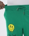 Shop Men's Green Keep Simple Some Graphic Printed Relaxed Fit Shorts