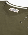 Shop Men's Olive Laser Cut T-shirt