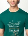 Shop Men's Green Letters From Past Graphic Printed T-shirt