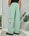 Shop Men's Green Loose Fit Cargo Korean Pants-Design