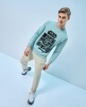 Shop Men's Green Mando Graphic Printed Sweatshirt-Full