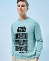 Shop Men's Cyan Mando Graphic Printed Sweatshirt-Front