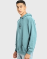 Shop Men's Green Marvin Graphic Printed Oversized Hoodies-Full