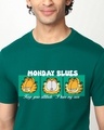 Shop Men's Green Monday Blues Graphic Printed T-shirt