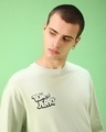 Shop Men's Green More Cheese Graphic Printed Oversized T-shirt