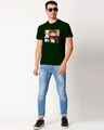 Shop Men's Green Naruto & Sasuke Graphic Printed Cotton T-shirt