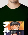 Shop Men's Green Naruto & Sasuke Graphic Printed Cotton T-shirt