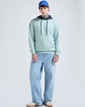 Shop Men's Green & Navy Blue Oversized Hoodies