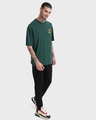 Shop Men's Green Nothing To Worry Graphic Printed Oversized T-shirt