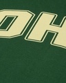 Shop Men's Green Ohiq Typography Oversized T-shirt