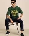 Shop Men's Green Originals Typography Oversized T-shirt