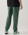 Shop Men's Green Oversized Acid Wash Warm Joggers-Full
