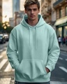 Shop Men's Green Oversized Hoodies-Front