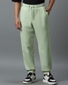 Shop Men's Green Oversized Joggers-Front