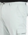 Shop Men's Green Oversized Plus Size Cargo Trousers-Full