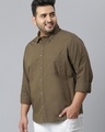 Shop Men's Green Plus Size Shirt-Design