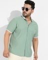 Shop Men's Green Oversized Shirt-Front
