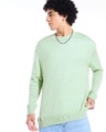 Shop Men's Green Oversized Sweater-Front