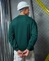 Shop Men's Green Oversized Sweatshirt-Full