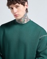 Shop Men's Green Oversized Sweatshirt