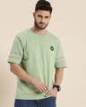 Shop Men's Green Oversized T-shirt-Front