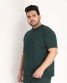 Shop Men's Green Plus Size T-shirt-Design