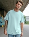 Shop Men's Green Oversized T-shirt-Front