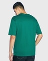 Shop Men's Green Oversized T-shirt-Full