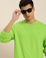 Shop Men's Green Oversized T-shirt-Full