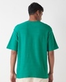 Shop Men's Green Oversized T-shirt-Full
