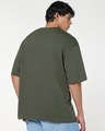 Shop Men's Green Oversized T-shirt-Full