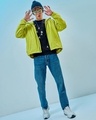 Shop Men's Green Oversized Windcheater Jacket-Full