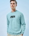 Shop Men's Harbor Gray Party With Mickey's Crew Graphic Printed Sweatshirt-Front