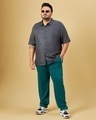 Shop Men's Green Plus Size Track Pants-Full