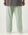Shop Men's Green Plus Size Linen Pants-Design