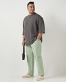 Shop Men's Green Plus Size Linen Pants-Full