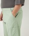 Shop Men's Green Plus Size Linen Pants