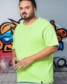 Shop Men's Green Plus Size T-shirt-Front