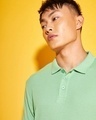 Shop Men's Green Polo T-shirt-Front